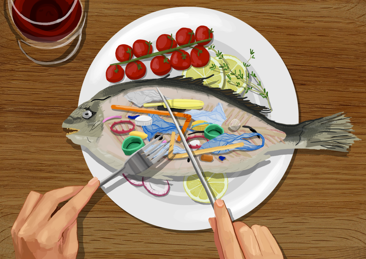 Fish on the plate maryflorahart